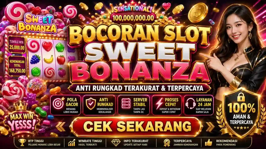 Putaranku - Infografis bocoran slot sweet bonanza anti rungkad dengan pola perkalian x100 terbaru
