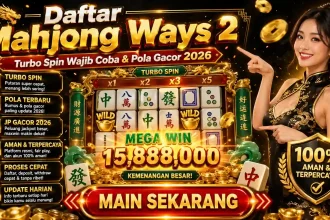 Putaranku - Tampilan fitur turbo spin pada permainan slot Mahjong Ways 2 dengan simbol naga emas