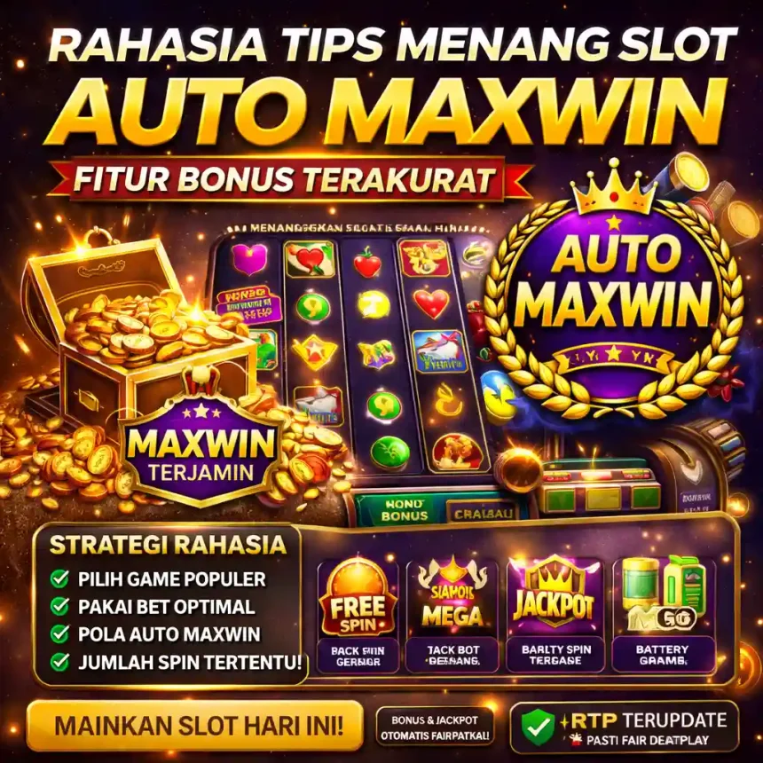 Putaranku - Ilustrasi strategi dan tips menang slot auto maxwin fitur bonus dengan pola spin terbaru 2026
