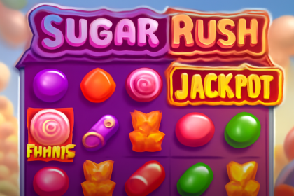Tampilan slot online Sugar Rush dengan bonus buy.